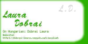 laura dobrai business card